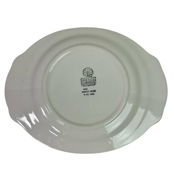 Limoges VTG Candle Light Nancy Rose A-50 Floral Small 6.5" Diameter Plate *READ - Picture 3 of 8